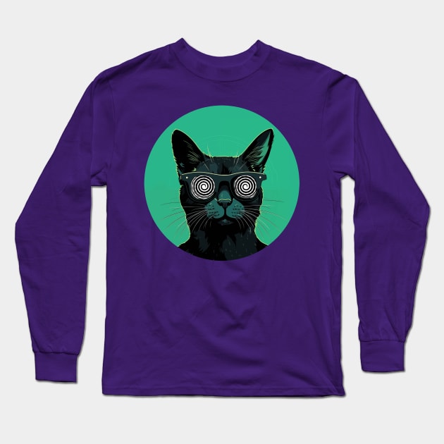 X-ray Cat Long Sleeve T-Shirt by Kary Pearson